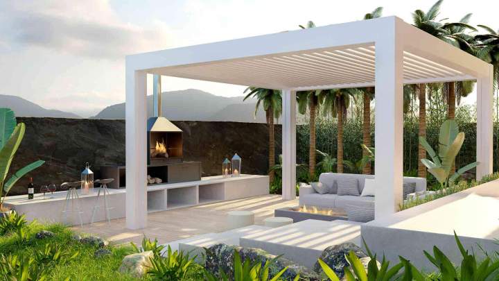 Installation de pergola bioclimatique Île-de-France